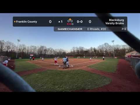 Video of Evelyn Rhoads Blacksburg HS Pitching Clips