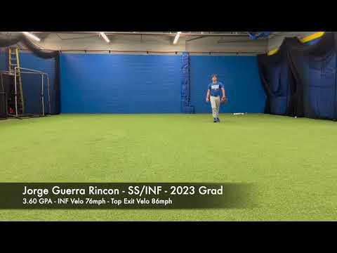 Video of Jorge Guerra Rincon - SS/INF - 2023 Grad - 3.6 GPA - Fielding