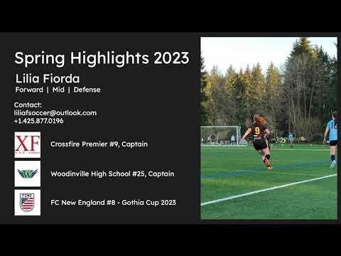 Video of Lilia Fiorda Soccer Highlights - Spring 2023