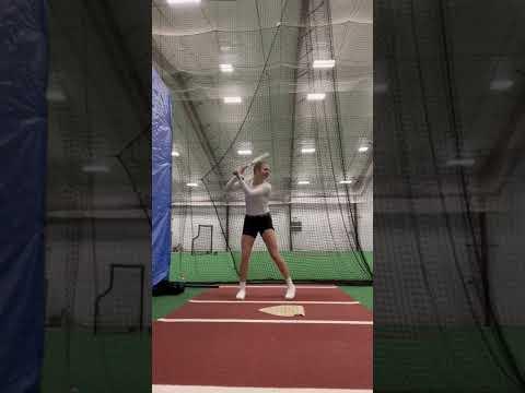 Video of Abby Hunter hitting with Carleigh Nester