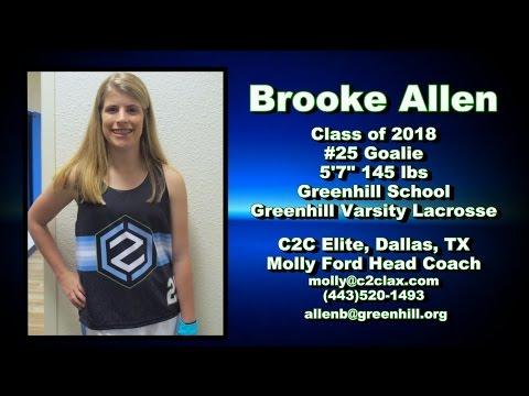 Video of Brooke Allen 2018 Goalie