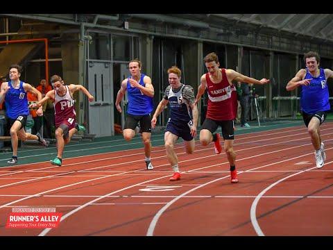 Video of 55m dash (1:38:16 mark, lane 5)