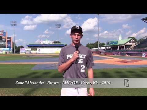 Video of Zane "Alexander" Brown - LHP/OF - Berea, KY - 2019