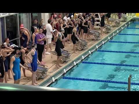 Video of 50 backstroke for medley relay 