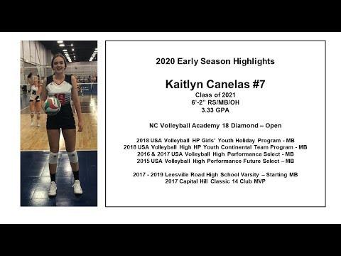 Video of Kaitlyn Canelas Early Season Video 18 Diamond 021920