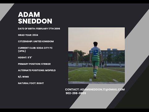 Video of Adam Sneddon Highlight Reel