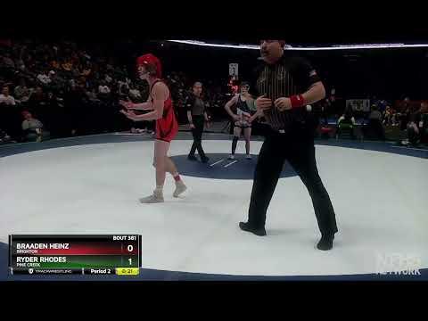 Video of 120 5A 3rd Place Match- Victory over Braden Heinz, Brighton, Co (Regional Champion, 2x State Qualifier)