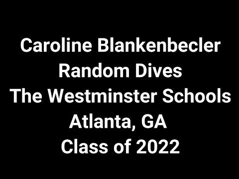 Video of Caroline Blankenbecler Random Dives