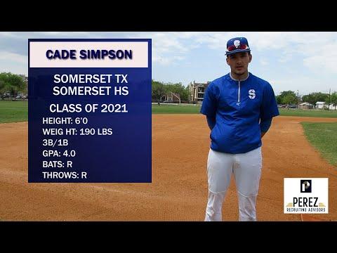 Video of Cade Simpson 2021 