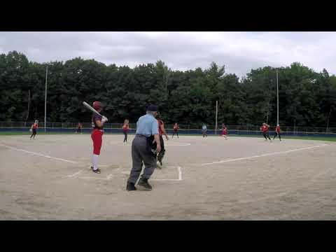 Video of Claire Stone #14 SS rundown to 1B - 7/17/21