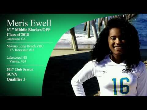 Video of Meris Ewell #16 - 6’1” Middle Blocker/OPP: 2017 SCVA Qualifier 3