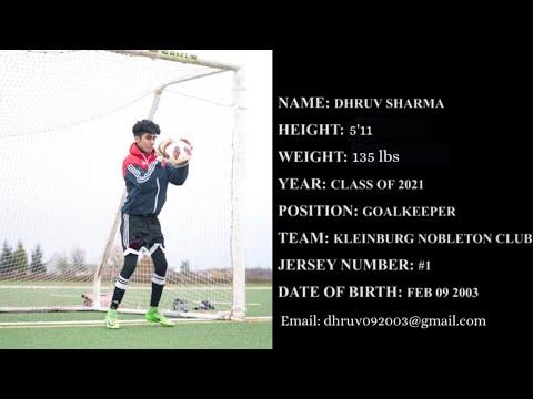 Video of Dhruv Sharma - Goalkeeper Highlight Video 