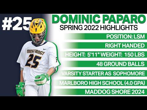 Video of Dominic Paparo (2024) LSM Spring 2022 Highlights