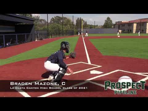 Video of 2021 - Catcher- Braden Mazone 