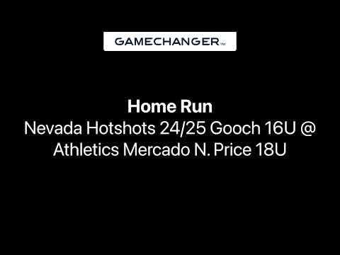 Video of Nevada Hotshots vs. Athletics Mercado - E. Gleason Homerun