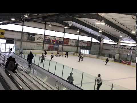 Video of Retrieves puck and pass to front of net for potential assist.