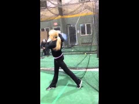 Video of Nikole batting