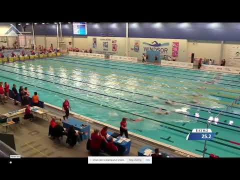 Video of Lane 5 - 50m Backstroke - Eastern Canadian Championships 2023