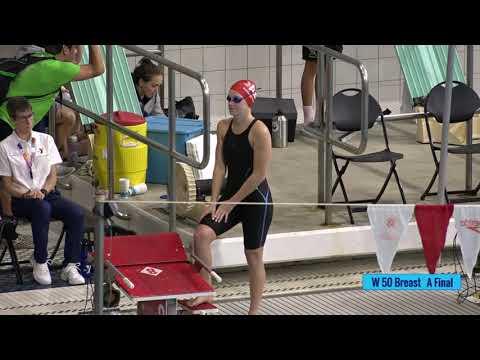 Video of Lane 4 (from top) New National Record Women’s 50m Breast A Final | 2018 YMCA Long Course Nationals