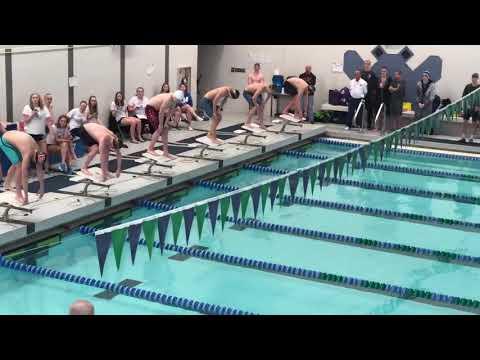 Video of 50 yard free sectional finals 2/15/19