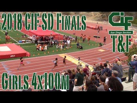 Video of 18 CIF SD T&F Finals Girls 4x100m