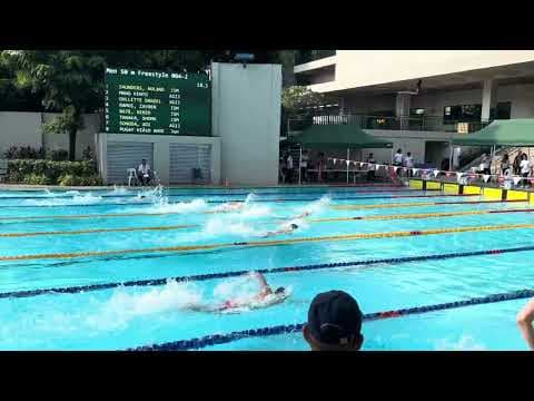 Video of 50 SCM Freestyle, 24.77, Lane 3, International School Manila High School invitational