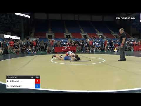 Video of 138 Lbs Cons 32 1 Raena Schledwitz Colorado Vs Amara Halverson Oregon