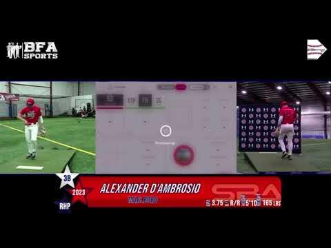 Video of Sportika Baseball Winter Showcase Bullpen-Alexander D'Ambrosio 2023