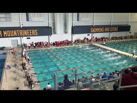 Video of 50 Free, 2nd-22.58, WV Region II Championship, 2/3/24