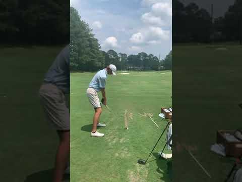 Video of 8 iron (down the line)