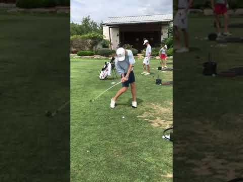 Video of Charlie Calabretta mid-iron (face to face)