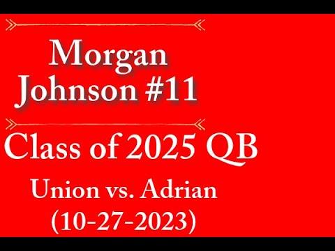 Video of Morgan Johnson #11 vs Adrian | Highlights | 10-27-2023