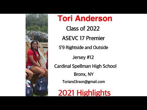 Video of Tori Anderson Rightside and Outside Volleyball Highlights 2021- Class of 2022