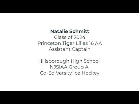 Video of Natalie Schmitt Class of 2024 PTL 16AA HHSIH Ice Hockey Highlight Video