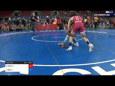 Video of 2019 USMC USAW Junior Nationals 106lbs round of 64 Zachary Silvis vs Trevon Gray