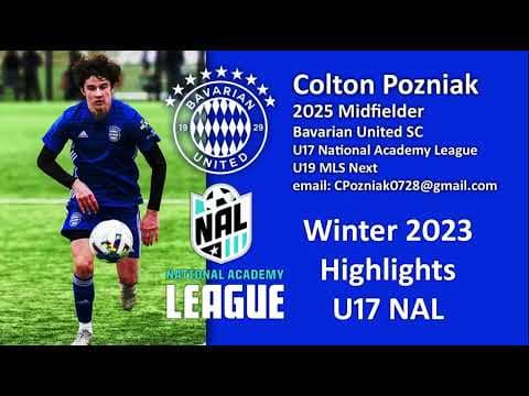 Video of Colton Pozniak 2025 Midfielder / Inverted Winger - Winter 2023-24 NAL Highlights