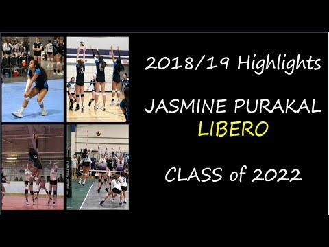 Video of Jasmine Purakal - 2018/19 Libero Highlights