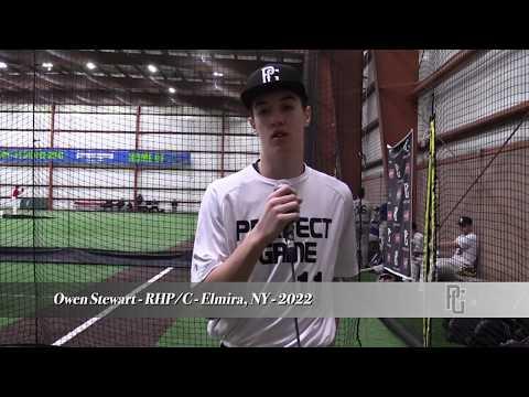 Video of Owen Stewart 2022 RHP/C  February 2020