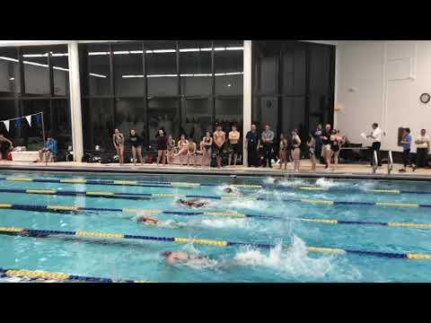 Video of 50m free 31.3 first place