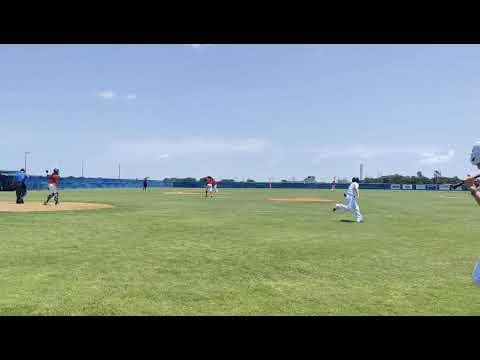 Video of Double down the left field line