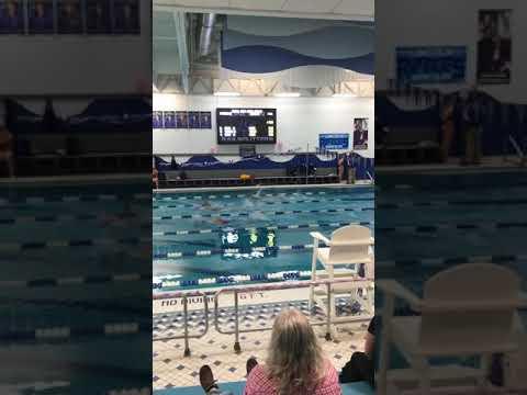 Video of 50 free leg of 200 free relay