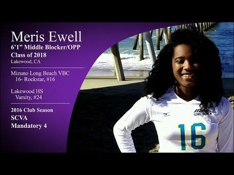 Video of Meris Ewell #16 - 6’1” Middle Blocker/OPP: SCVA Mandatory 4