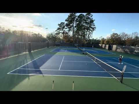 Video of One ok point he hit the ball out