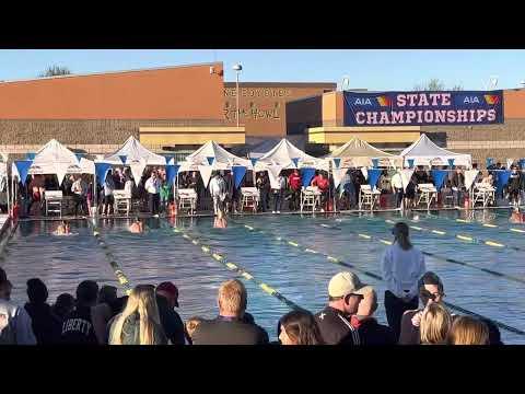 Video of Reed Lucero 100 SCY breast 1st place 55.11