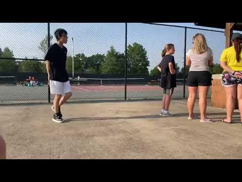 Video of Keegan Weber Tennis Match, vs Kurt, Keegan in white.