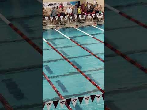 Video of Ian McCullough 50 free 2019 sectionals time trial lane 6