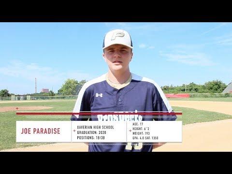 Video of Joe Paradise (1B,3B) College Recruitment Video