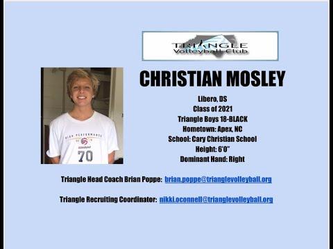 Video of Christian Mosley's Highlight Video (Libero, Class of 2021)