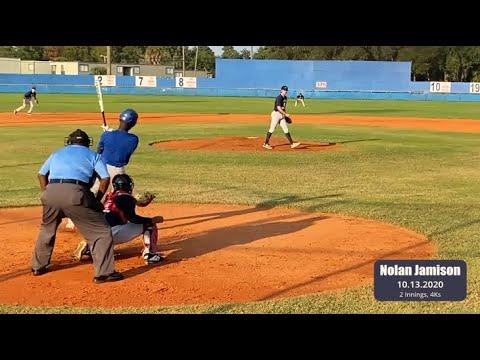 Video of Nolan Jamison | RHP 2021 | 10.13.20 Outing