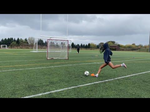 Video of Soccer training clips-Left foot winger-Grad year 2025